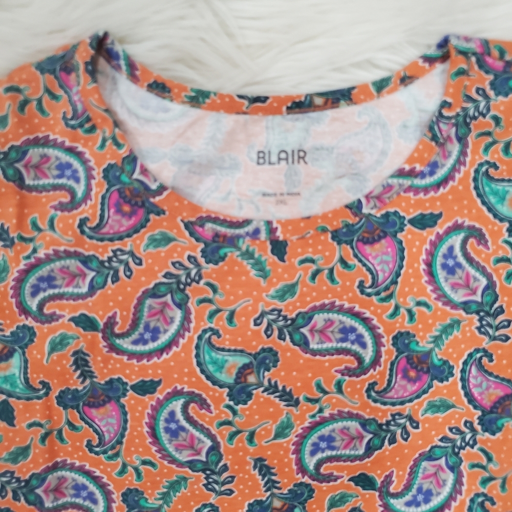 Blair cotton paisley bundle of 2 tops new - Picture 3 of 13